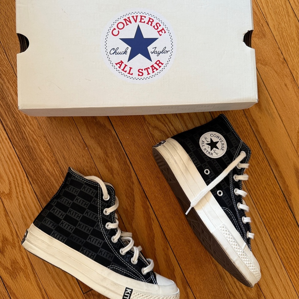 Converse x Kith All Star High-Top Sneakers - Black monogram